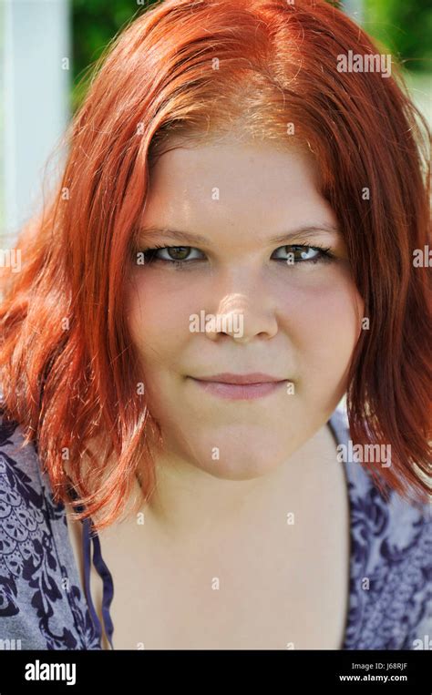 chubby redhead teen|Portrait chubby red haired girl Stock Photos and Images